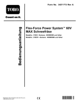 Toro Flex-Force Power System 60V MAX Snowthrower Benutzerhandbuch