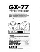 Akai GX-77 Benutzerhandbuch