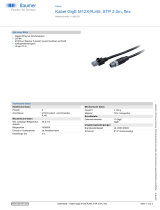 Baumer Cable GigE M12X/RJ45, STP 2.0m, flex Datenblatt
