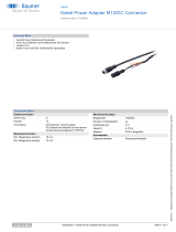 Baumer Cable Power Adapter M12/DC Connector Datenblatt