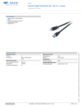 Baumer Kabel GigE RJ45s/RJ45, 20,0 m, chain Datenblatt