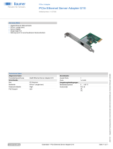 Baumer PCIe Ethernet Server Adapter I210 Datenblatt