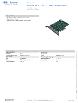 Baumer ZVA-IOI PCIe USB3.0 Quad Channel 4 Port Datenblatt