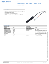 Baumer Fiber Optical Cable XSsh/LC, IP67, 20,0m Datenblatt