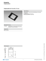 Baumer Adaptor plate for clip frame mount, face 60 x 75 mm (Z 118.035) Datenblatt
