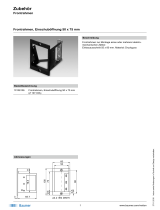Baumer Front frame, insertion cutout 50 x 75 mm (Z 107.03A) Datenblatt