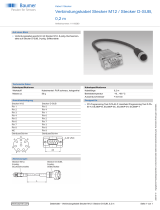 Baumer Connection cable connector M12 / connector D-SUB, 0.2 m Datenblatt