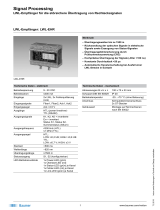 Baumer Fiber-optic receiver: LWL-EHR Datenblatt