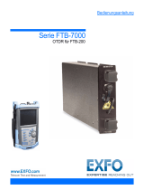 EXFO FTB-7000 OTDR Series for FTB-200 Benutzerhandbuch