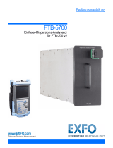 EXFO FTB-5700 Single Ended Dispersion Analyzer for FTB-200 V2 Benutzerhandbuch