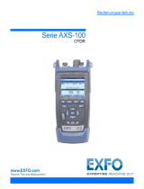 EXFO AXS-100 Series OTDR Benutzerhandbuch