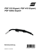 ESAB PSF 315 Expert, PSF 415 Expert, PSF 420w Expert Benutzerhandbuch
