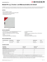 Binder FD 115 Datenblatt