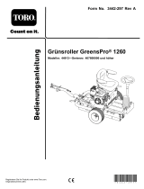 Toro GreensPro 1260 Greens Roller Benutzerhandbuch