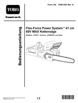 Toro Flex-Force Power System 41cm (16in) 60V MAX Chainsaw Benutzerhandbuch