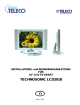 Teleco Monitor 15 Technosonic LCD2018 Benutzerhandbuch