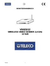 Teleco VIDEO SENDER WIRELESS 2.4 GHz Benutzerhandbuch