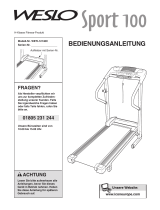 Weslo Sport 100 Treadmill Bedienungsanleitung