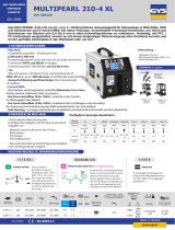 GYS MULTIPEARL 210-4XL Datenblatt