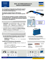 GYS MIG TORCH GRIP 150A - 3M - FUME EXTRACTION (CTØ0.8mm-M6) Datenblatt