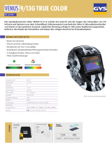 GYS LCD VENUS 9/13 G TRUE COLOR HELMET Datenblatt