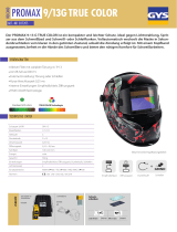 GYS PROMAX 9-13 g VOLCANO lcd helmet TRUE COLOR Datenblatt