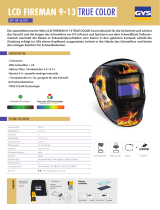 GYS LCD FIREMAN 9-13 TRUE COLOR HELMET Datenblatt