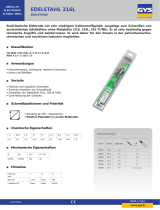GYS 10 electrodes, Ø 2,5 mm (blister) Datenblatt