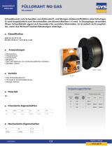 GYS Reel 900g, D.100mm - flux-cored wire/no-gas steel diam. 0.9 Datenblatt
