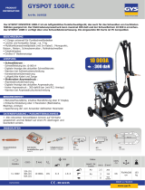 GYS GYSPOT INVERTER 100 R-C Datenblatt