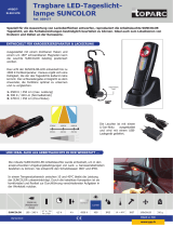 GYS PORTABLE LED SUNCOLOR 3 LAMP Datenblatt