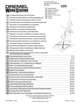 Dremel WorkStation 220 Operating/Safety Instructions Manual