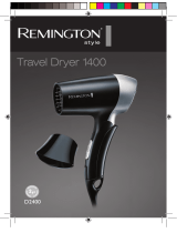 Remington D2400 Travel Dryer 1400 Bedienungsanleitung