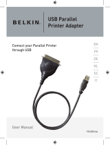 Belkin ADAPTATEUR D'IMPRIMANTE PARALLÈLE USB #F5U002F Bedienungsanleitung