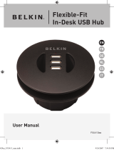 Belkin FLEXIBLE-FIT HUB USB ENCASTRABLE #F5U413EA Bedienungsanleitung