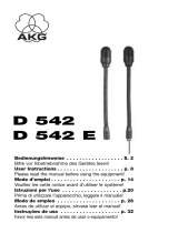 AKG D 542 Bedienungsanleitung