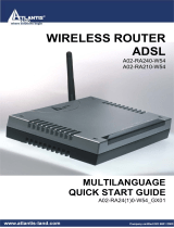 Atlantis WIRELESS ROUTER ADSL A02-RA210-W54 Benutzerhandbuch