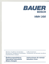 Bosch Appliances BAUER VMH 300 Benutzerhandbuch