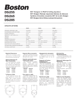 Boston Acoustics DSI265 Benutzerhandbuch
