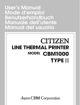 Citizen CBM1000II PF120S Benutzerhandbuch