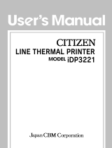 Citizen iDP3221 Benutzerhandbuch