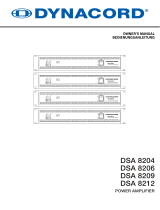 DYNACORD DSA 8204 Benutzerhandbuch