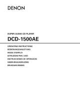 Denon DCD-1500AE Benutzerhandbuch