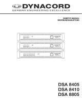 DYNACORD DSA 8805 Benutzerhandbuch