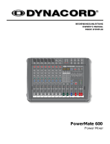 DYNACORD PowerMate 600 Benutzerhandbuch