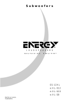 Energy Speaker Systems e:XL-S8 Benutzerhandbuch