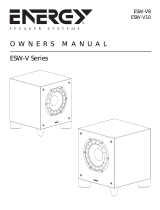 Energy Speaker Systems ESW-V Series Benutzerhandbuch