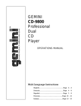 Gemini CD-9800 Benutzerhandbuch