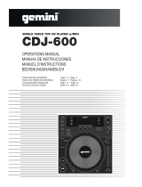 Gemini CDJ-600 Benutzerhandbuch