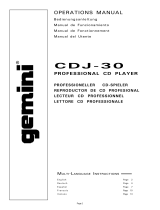 Gemini CDJ-30 Benutzerhandbuch